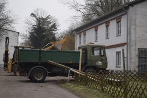 Prace modernizacyjne sali gimnastycznej w Dyblinie