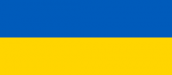 Flaga Ukrainy w kolorze żółto-niebieskim